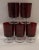 Ruby Red Cavalier Glasses Made in France, a Set of 5 For Sale - Image 9 of 9