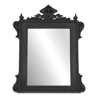 Portuguese Wooden Wall Mirror, 20th Century For Sale