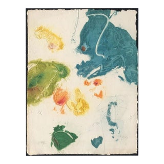 1989 Kim en Joong Monde Imaginaire I Signed Carborundum Etching For Sale