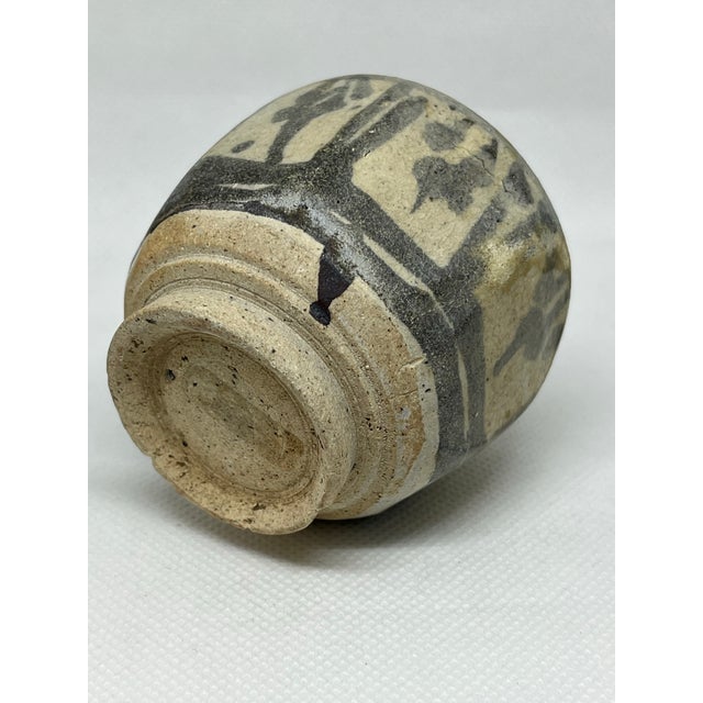 Antique Chinese Blue and White Glaze Miniature Vase. Song Dynasty (960-1279) Chinoiserie For Sale - Image 4 of 5