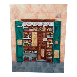 Italy Wine Shop Enoteca Oil Painting Geo Kress