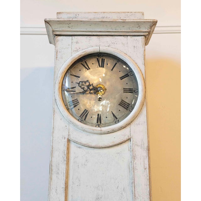 Swedish Gustavian Neoclassical Longcase Clock, Circa 1800 For Sale - Image 4 of 11