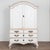 Gustavian (Swedish) Late 18th Century Swedish White Gustavian Wedding Cabinet For Sale - Image 3 of 17