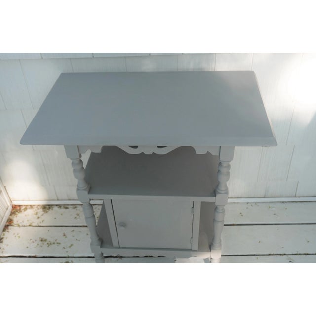 Paint 1940s Vintage Humidor Accent Table For Sale - Image 7 of 9