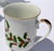 Set 4 Japan Porcelain & Gold Trim Footed Mug Christmas Holly by All the Trimmings For Sale - Image 9 of 16