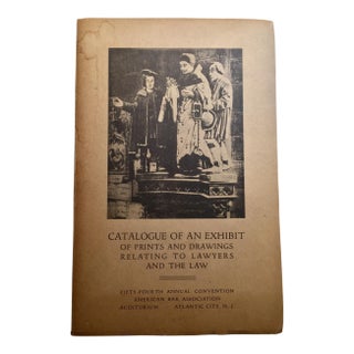 Exhibit of Prints Relating to the Law, Book For Sale