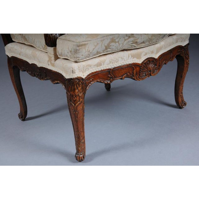 20th Century Louis XV French Oak Armchair For Sale - Image 6 of 18
