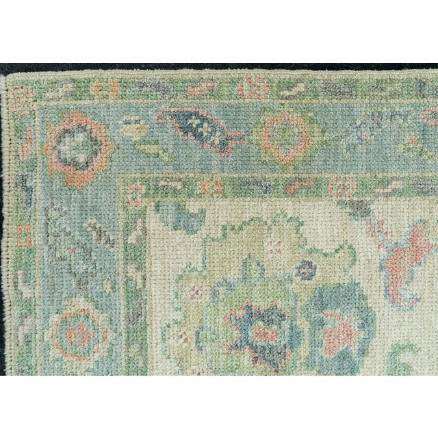 Turkish Oushak Rug 2'2" x 6'2" #20226 For Sale In Houston - Image 6 of 8