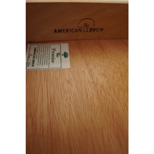 Vintage American Drew Traditional Mahogany 4-Drawer Nightstand For Sale - Image 10 of 12