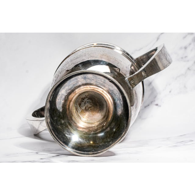 Huge Bright Antique Silverplate Double Handle Trophy Cup Award Hampton Roads Virginia For Sale - Image 12 of 13