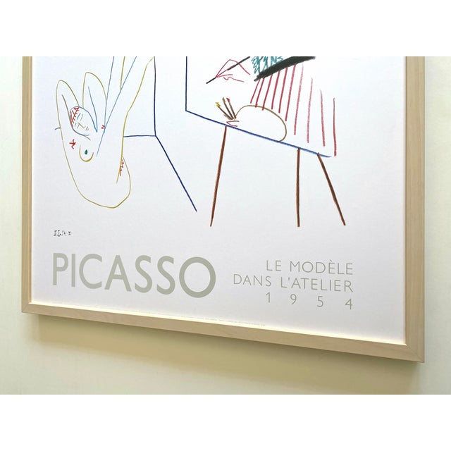 Pablo Picasso Vintage 1988 Mid Century Modern Lithograph