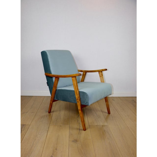 Blue Vintage Light Blue Loft Lounge Chair, 1970s For Sale - Image 8 of 10