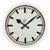 Large White Industrial Factory Wall Clock from Siemens, 1950s For Sale