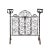 French Wrought Iron Freestanding Firescreen with Warming Holders, circa 1880 For Sale - Image 12 of 12