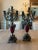 Brass Pair of Vintage Made in Italy Brevettato Style Candelabra For Sale - Image 8 of 11