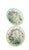 Mid 20th Century Vintage Japanese Satsuma Style Tea Set Hand Painted Floral Crackle Glaze Green Handles - Set of 7 For Sale - Image 5 of 12