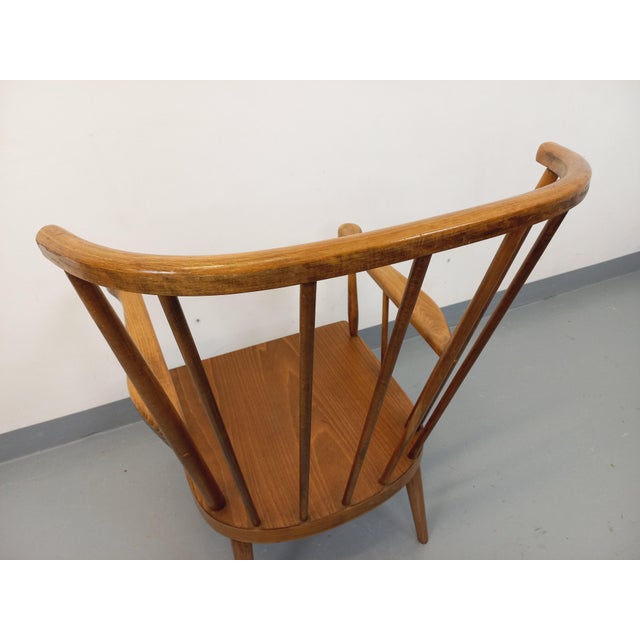 Vintage Baumann Wooden Armchair, 1960s For Sale - Image 6 of 14