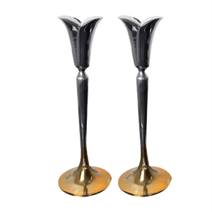 Brutalist Candlesticks by Art3, 1970, Set of 2
