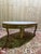 Oval Coffee Table with Deer Legs and Empire Style Marble Top For Sale - Image 6 of 9