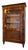 Antique Walnut Biedermeier Display Cabinet For Sale