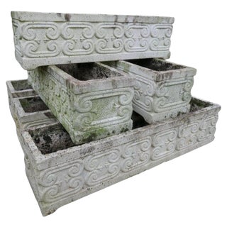 Stone Planters, 1950s, Set of 6 For Sale