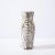 Mid-Century Modernist White and Earth Toned Ceramic Vase With Leaf Motif For Sale In New York - Image 6 of 11