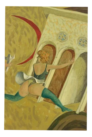 Alberto Gallerati, The Only Way Out, Oil on Canvas, 1970s