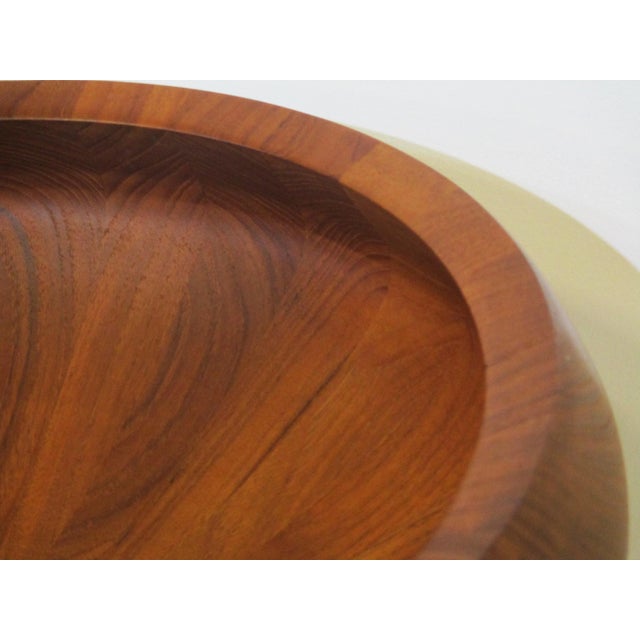 Wood Dansk Large Staved Teak Bowl by Jens Quistgaard Denmark For Sale - Image 7 of 10