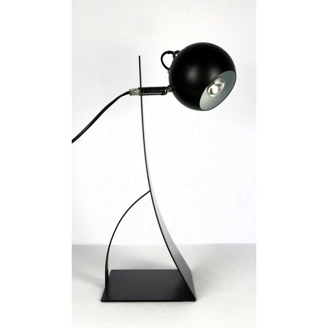 Vintage Brilliant Lamp in Black Metal, 1990 For Sale - Image 6 of 13