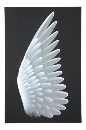 "Wing" Contemporary Art Deco Style Acrylic Painting by Lynn Curlee