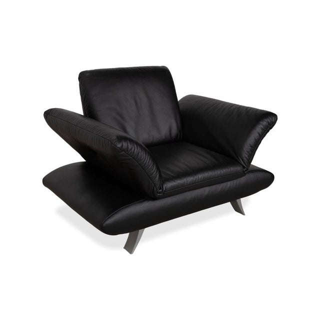 Rossini Armchair in Black Leather from Koinor For Sale - Image 4 of 16