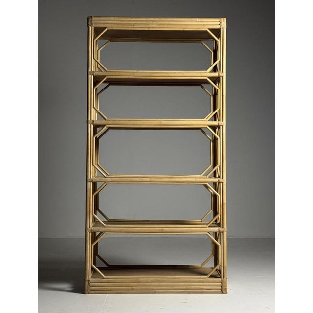 Vintage Bamboo Bookcase, France 1980 For Sale - Image 4 of 18