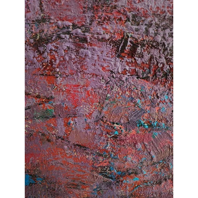 André René César Brechet, Composition Abstraite, Oil on Canvas, Framed For Sale - Image 4 of 10