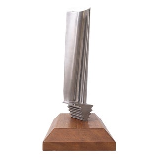 Jet Engine on a Thick Oak Stand, 1980s For Sale