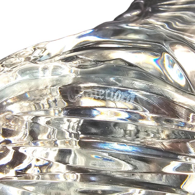 Late 20th Century Waterford Crystal Bald Eagle Figurine Sculpture, Ireland For Sale - Image 11 of 14
