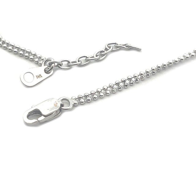 Late 20th Century Gold Necklace Fringe Bead 14k White Dangle Drip Style For Sale - Image 5 of 5