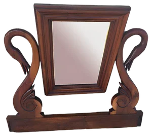 Vintage Empire Style Walnut Mirror