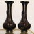 A pair of japanese meiji-era bronze crane vases signed and numbered. Manufacturer - unknown design period - 1868-1912...