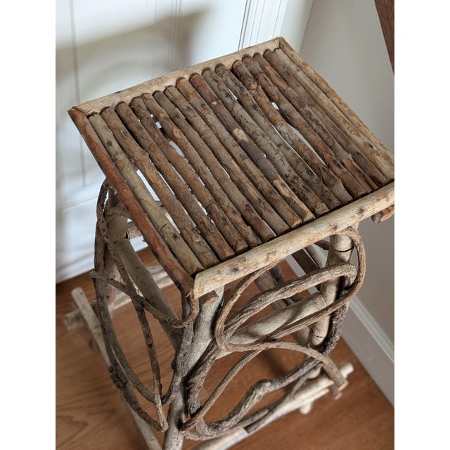 Antique Adirondack Twig Occasional Table For Sale - Image 4 of 6