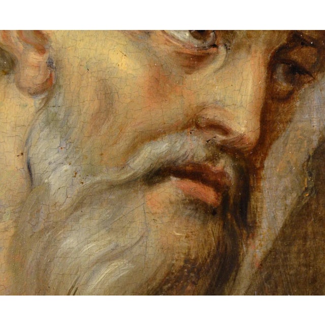 Follower of Prospero Fontana, Saint Jerome, 1590, Oil on Board For Sale - Image 4 of 15