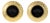 Karl Lagerfeld Paris Gilt Metal Clip Earrings with Black Intaglio For Sale