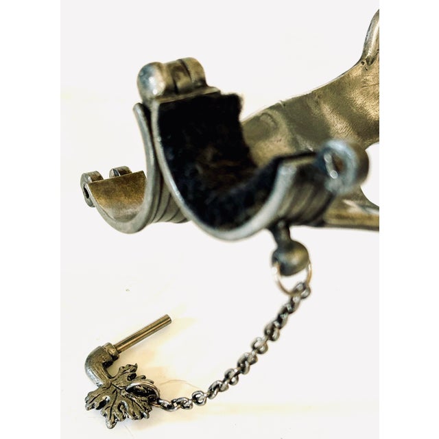 Greige French Pewter Wine Holder For Sale - Image 8 of 10