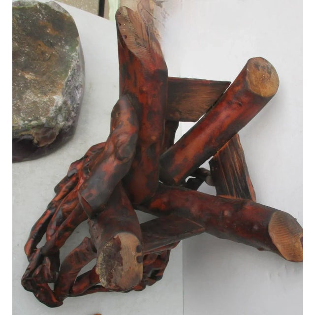 Amethyst Chinese Fluorite Stone Root Table Circa 1990s For Sale - Image 8 of 12