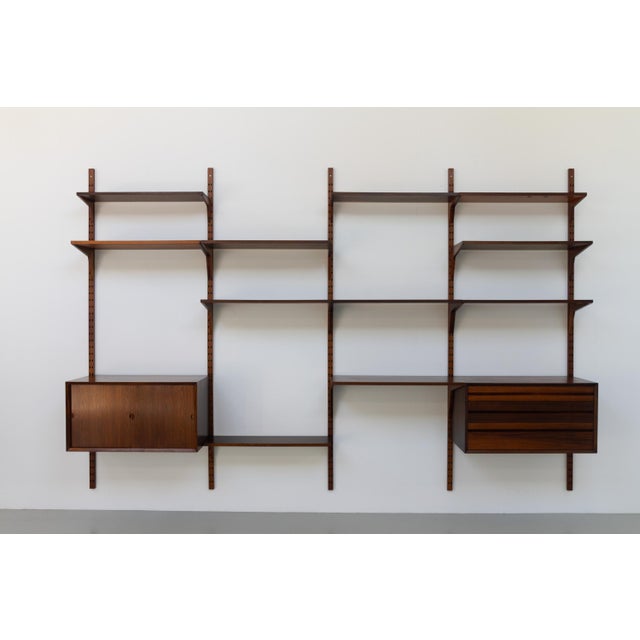 Vintage Danish Pau Ferro Modular Wall Unit by Poul Cadovius for Cado, 1960s For Sale - Image 10 of 18