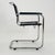 Bauhaus Black Leather Iconic Armchair by Mart Stam for Thonet, 1980s For Sale - Image 5 of 11
