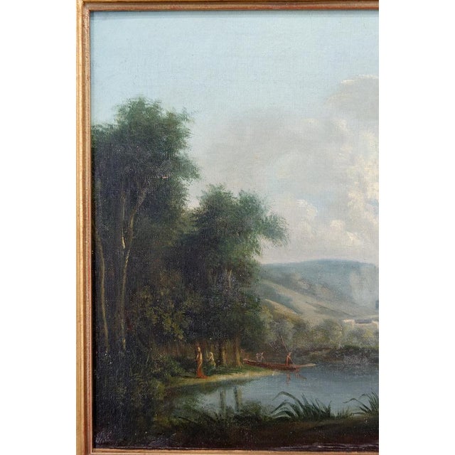 Italian Artist, Grand Tour Romantic Lake Scene, 19th Century, Oil Painting, Framed For Sale - Image 3 of 16