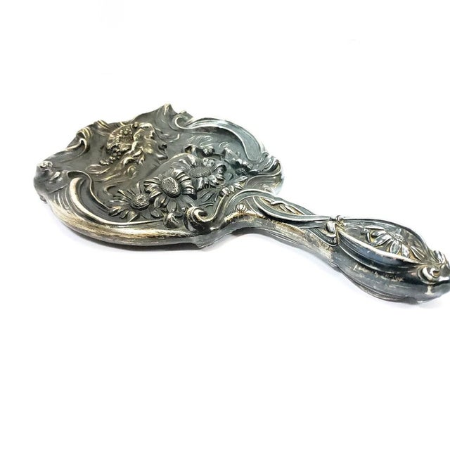1900s Art Nouveau Unger Brothers Sterling Silver "He Loves Me" Patten ...