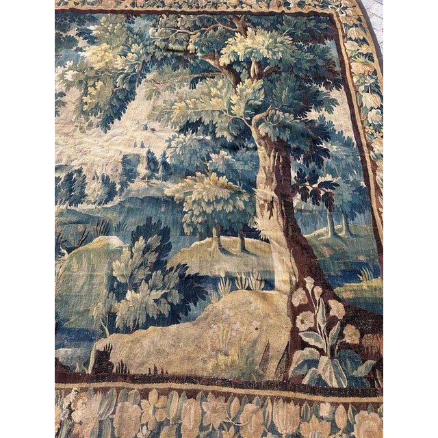 Beautiful and Large 18th-Century French Aubusson Tapestry An exceptional and wide Aubusson tapestry from the 18th century,...