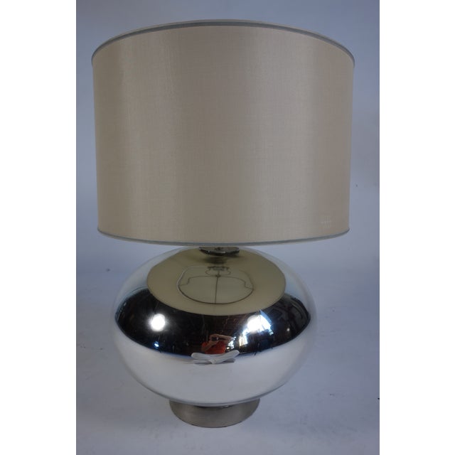 Silver Mercury Glass Table Lamps - Pair For Sale - Image 8 of 9