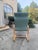 Wood Mid Century Modern Thonet Bentwood Vinyl Cantilever Arm Chair For Sale - Image 7 of 15